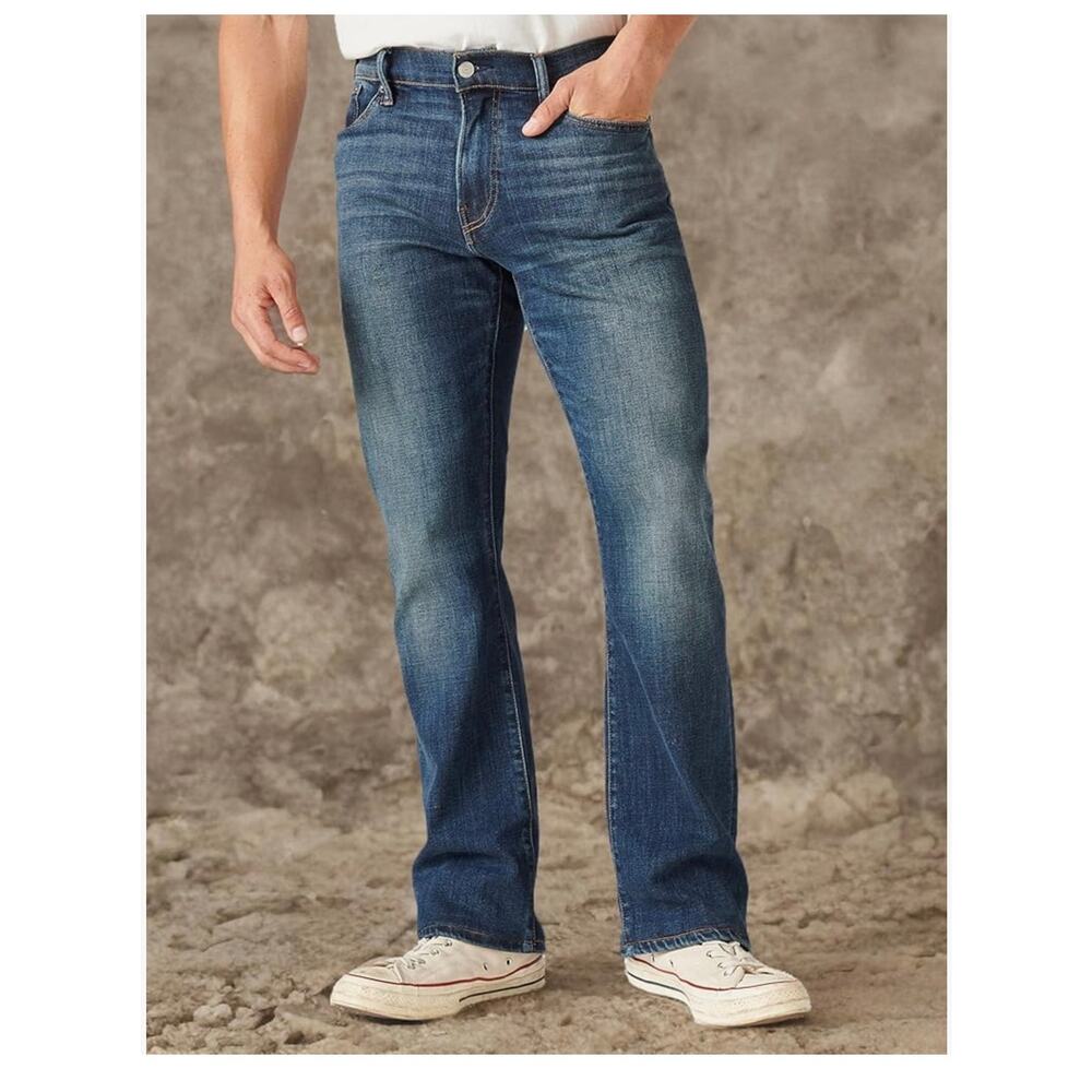 NWT Lucky Brand Easy Rider Bootcut Coolmax Stretch Jeans in Brigden sz 36/32